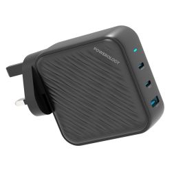 Powerology 140W Dual PD GaN Charger, Fast Charge 3 Devices Simultaneously 0%-50% in 30 Mins for Macbook Pro 16, Laptop Charger Compatible With iPhone 15 Pro Max Powerology 140W Dual PD GaN Charger, Fast Charge 3 Devices Simultaneously 0%-50% in 30 Mins for Macbook Pro 16, Laptop Charger Compatible With iPhone 15 Pro Max